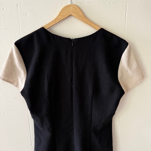 Vintage | 90s Black Cream Embroidered Flowers | Cottagecore | Size Medium - Picture 6 of 9